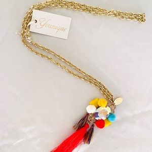 Necklace with tassels